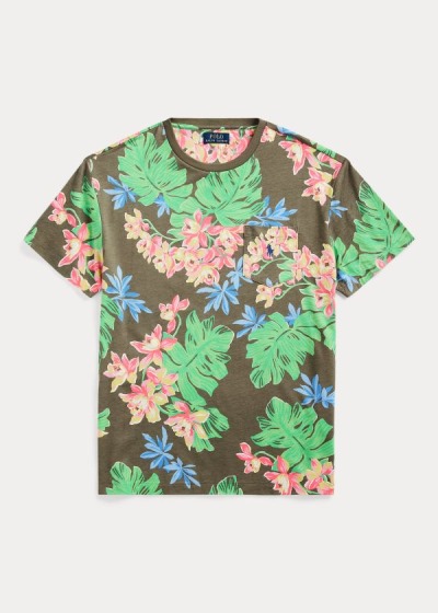 Men's Polo Ralph Lauren Classic Fit Floral T Shirts | 321496KNB